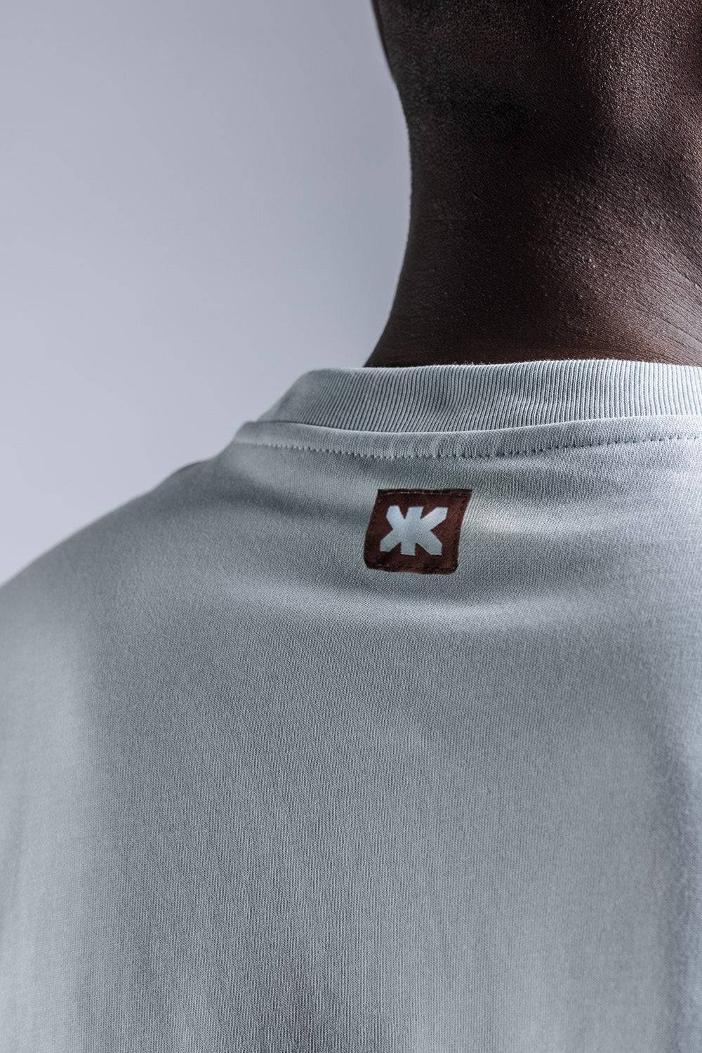 Karo Kauer T-Shirt Ice Blue Kostenloser Versand
