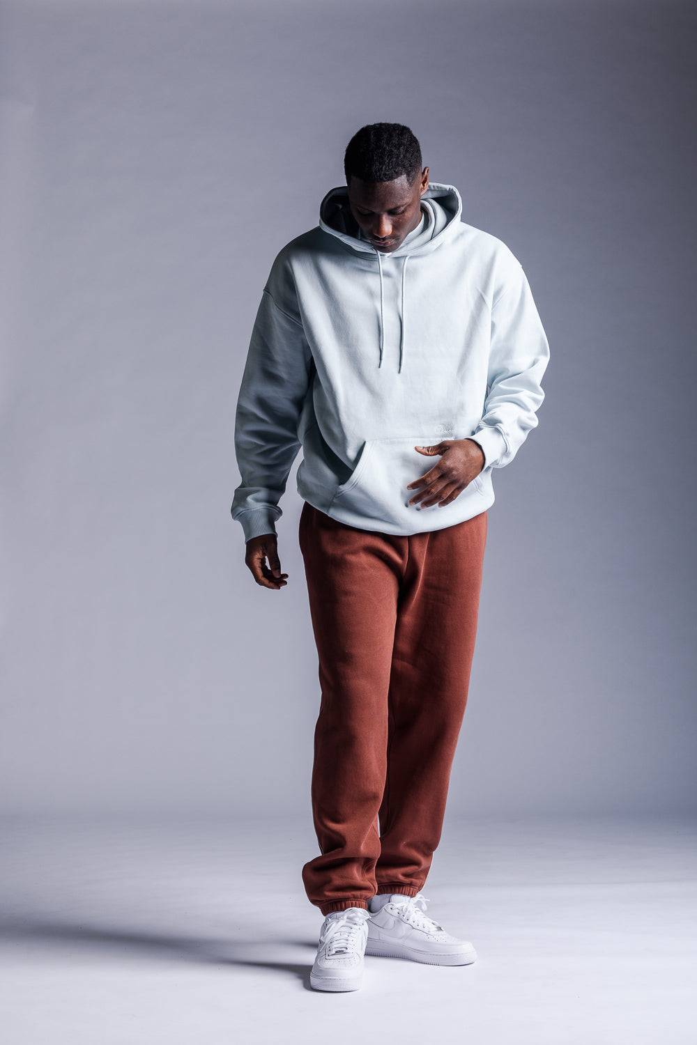 Karo Kauer Hoodie Ice Blue Fabrik Onlineshop