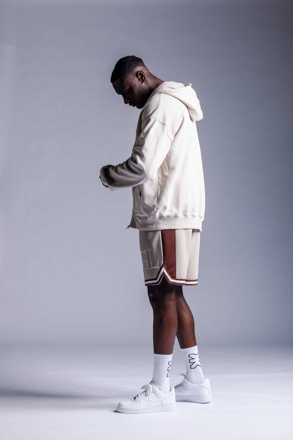 Karo Kauer Zipped Hoodie Beige Fabrikpreis