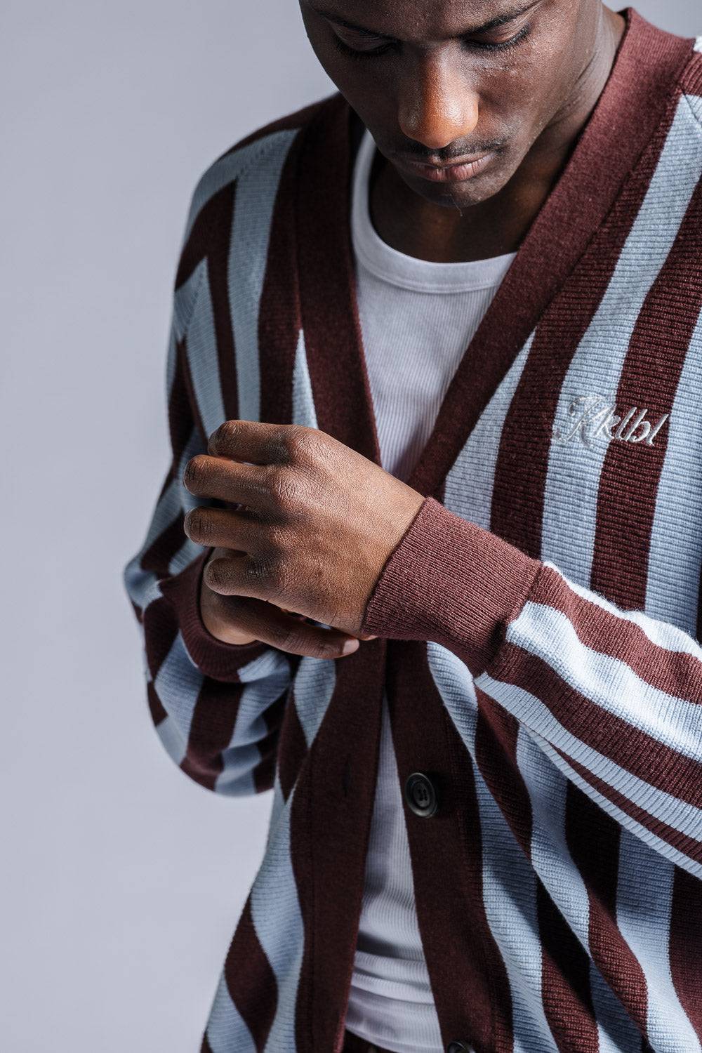 Karo Kauer Knit Cardigan Stripes Sonderangebot