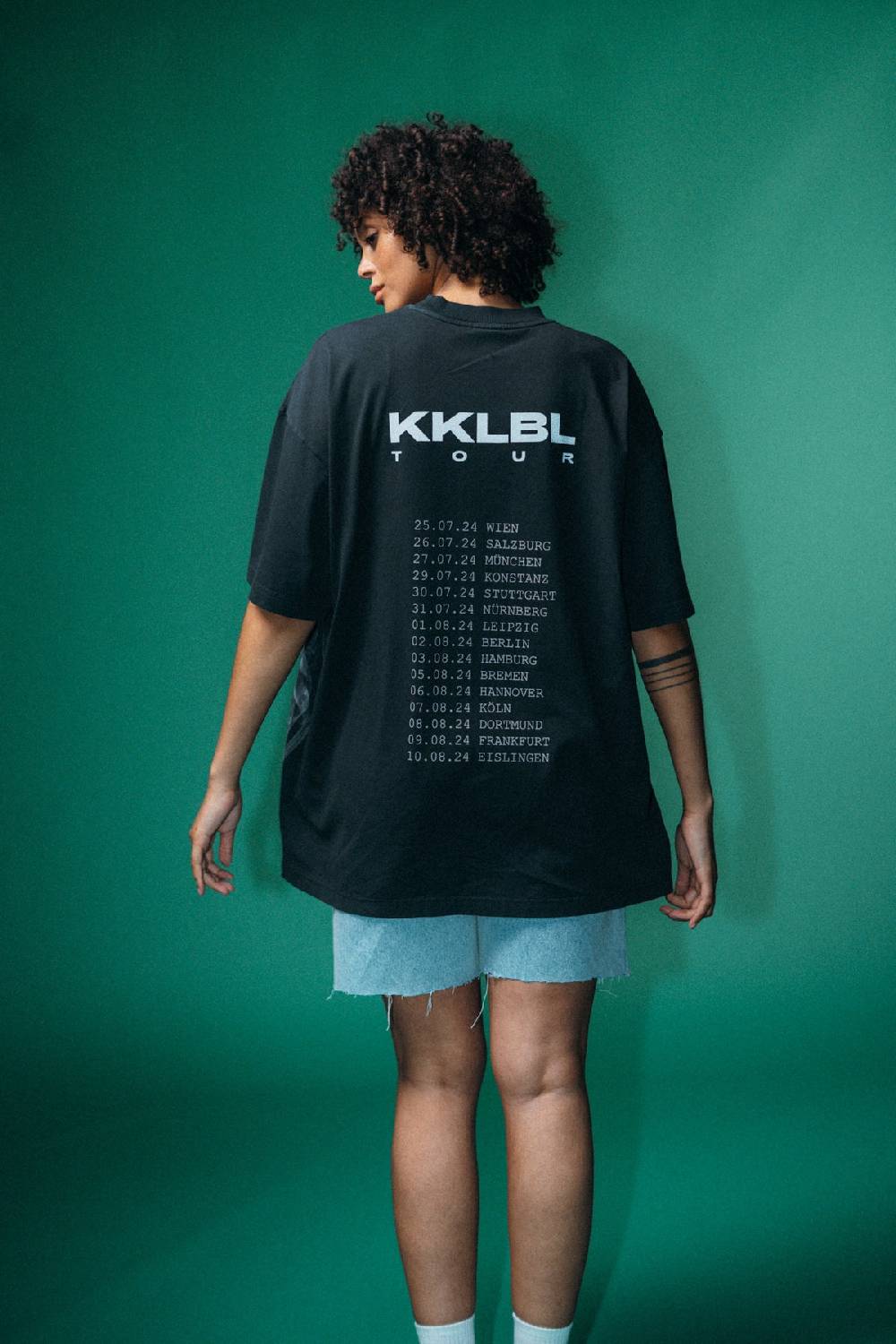Karo Kauer Tour T-Shirt Smoke Black Lagerräumung