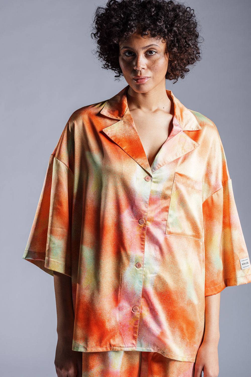 Karo Kauer Woven Shirt Aquarelle Kauf eins, bekomm eins gratis