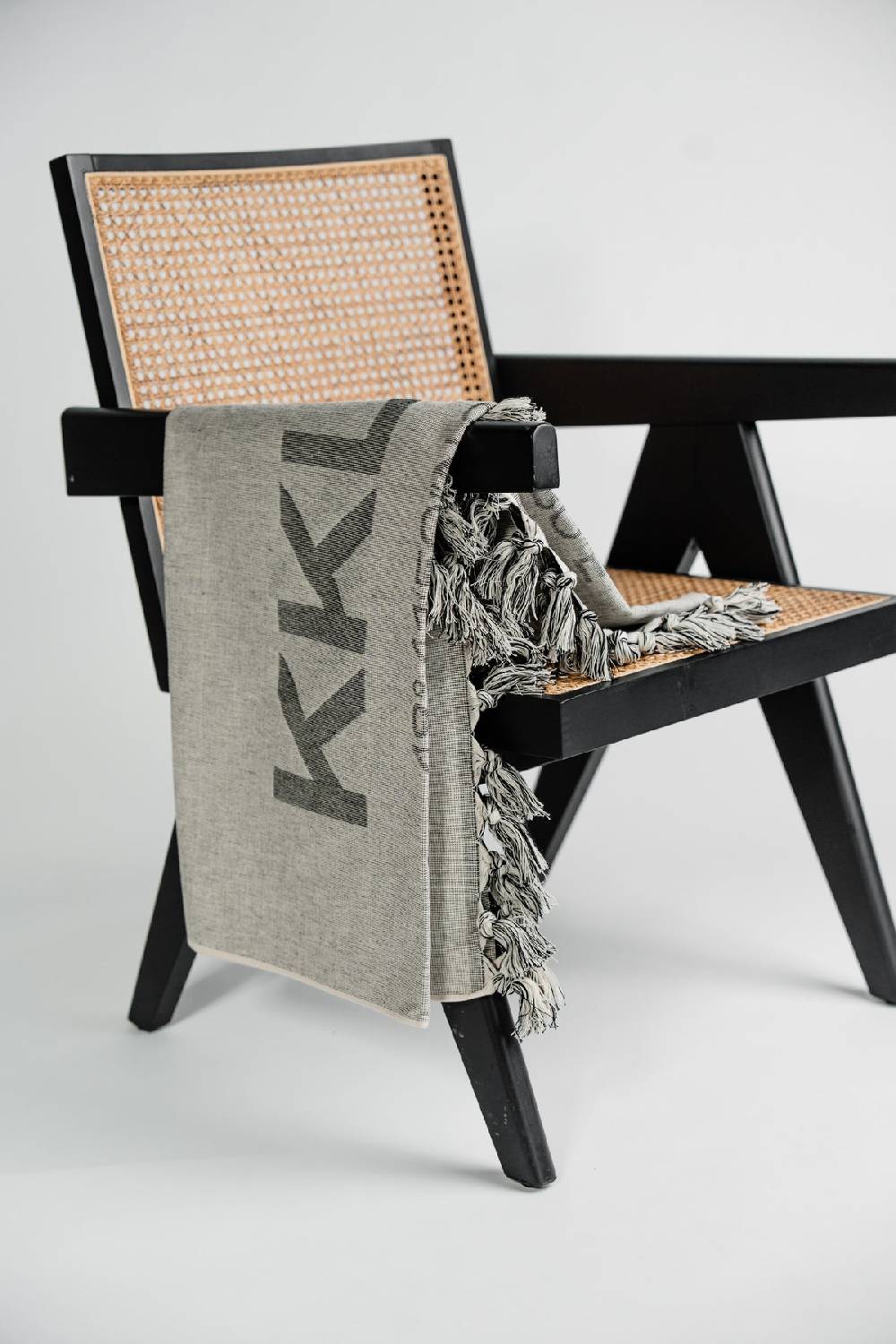 Karo Kauer Beach Towel Grey KKLBL Tiefpreis