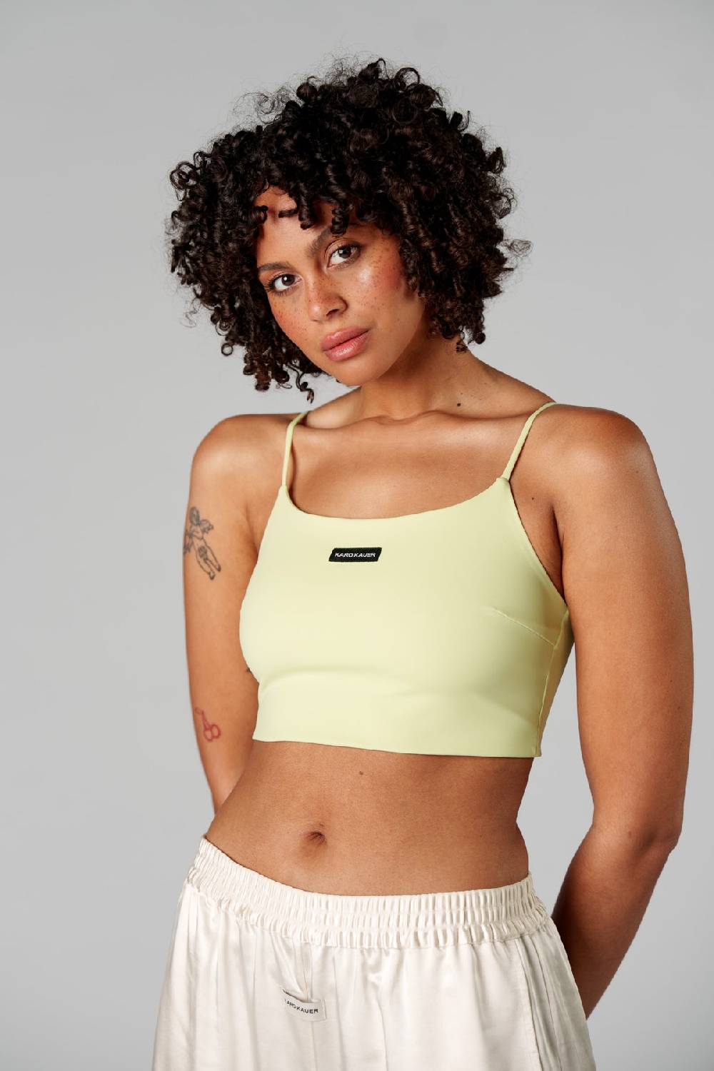Karo Kauer Cropped Top Matcha Letzte 3 Tage