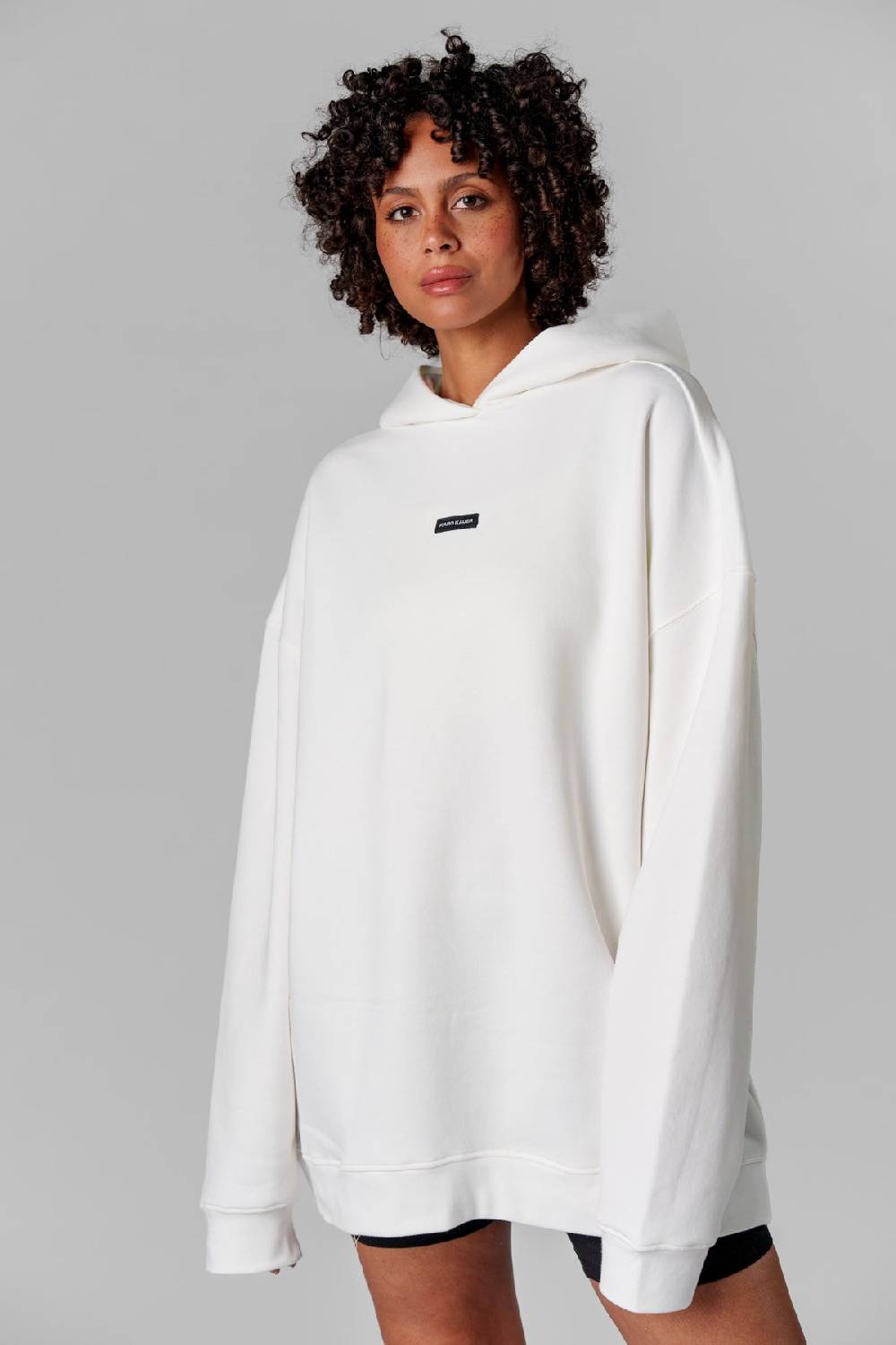 Karo Kauer Hoodie Dress Creme Zeitbegrenzte Promotion