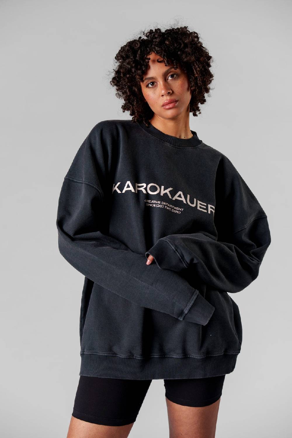 Karo Kauer Sweater Washed Grey Bis zu 50% Rabatt