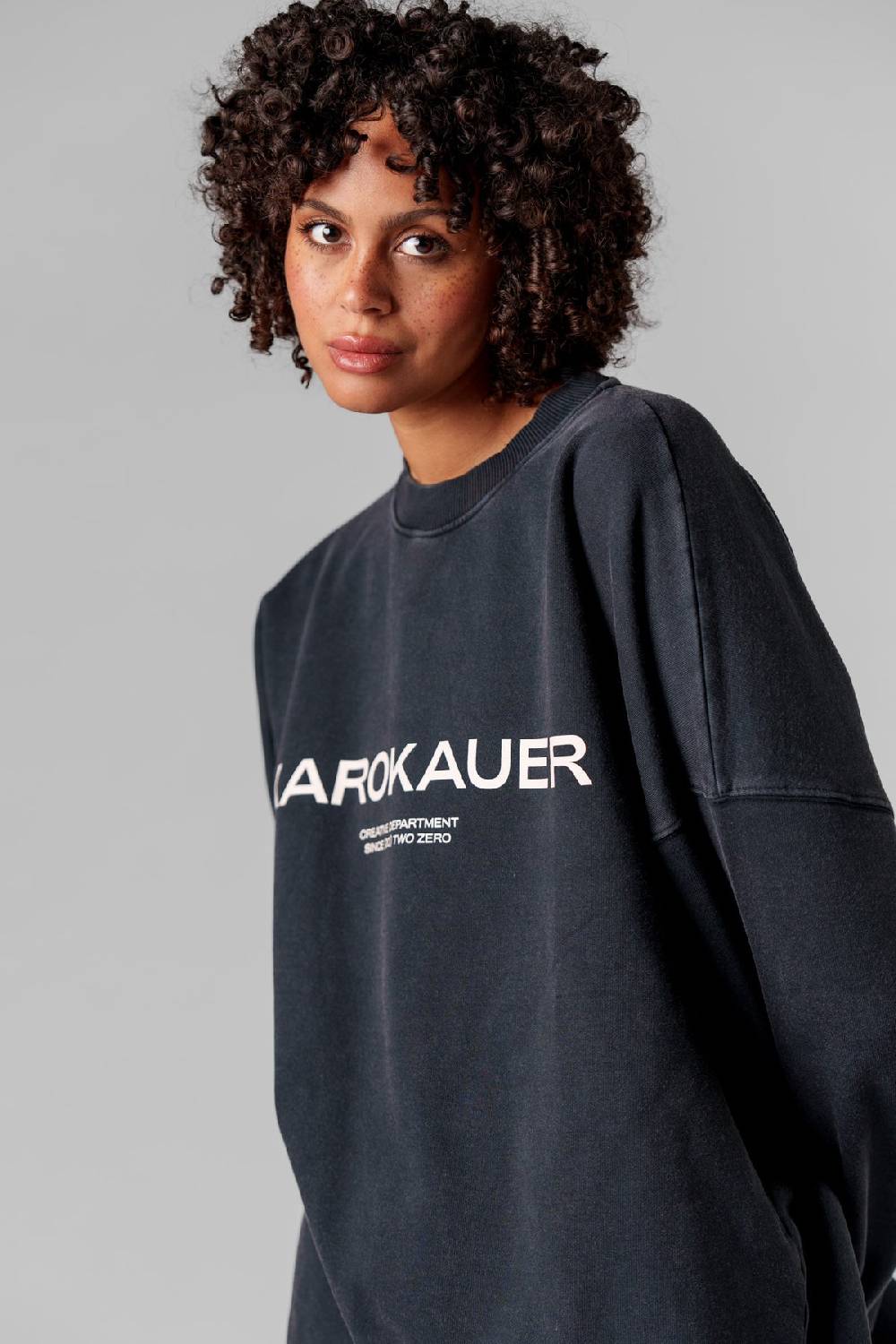 Karo Kauer Sweater Washed Grey Bis zu 50% Rabatt