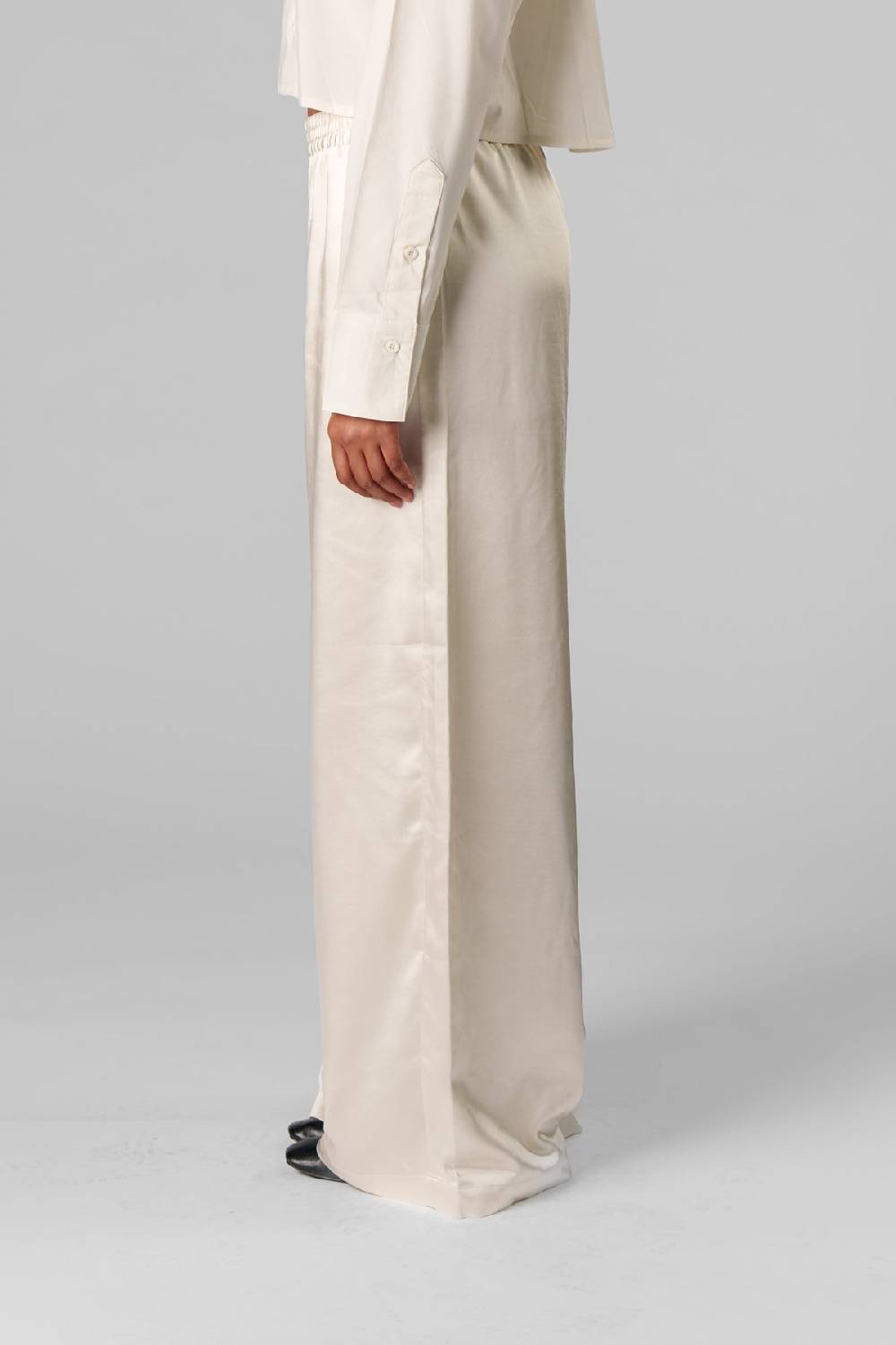 Karo Kauer Satin Pants Creme Nur noch ein Tag übrig