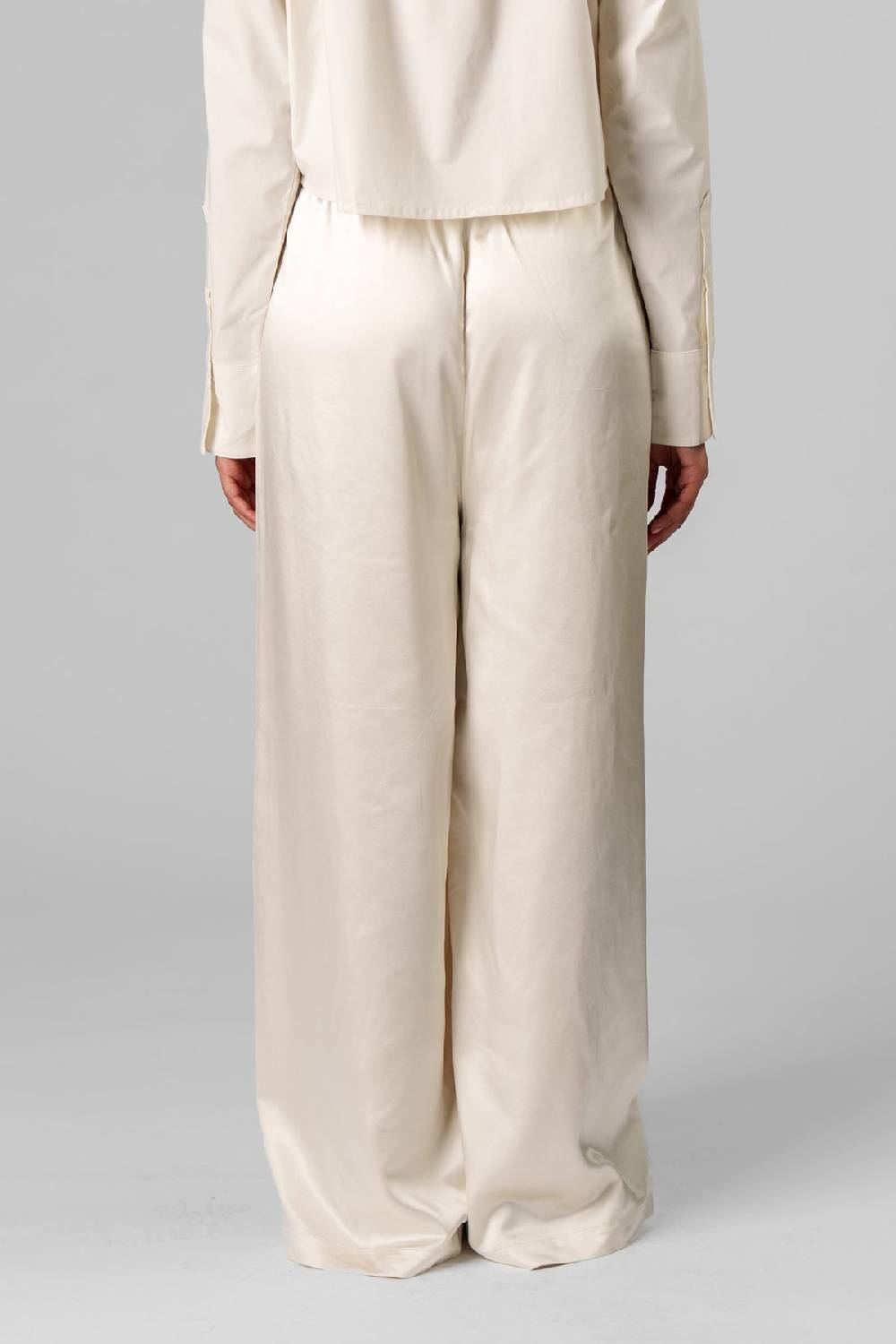 Karo Kauer Satin Pants Creme Nur noch ein Tag übrig