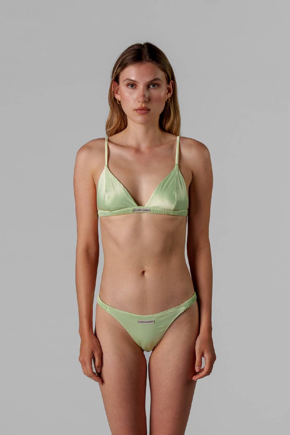 Karo Kauer Satin Bra Matcha 50% Rabatt mit kostenlosem Versand