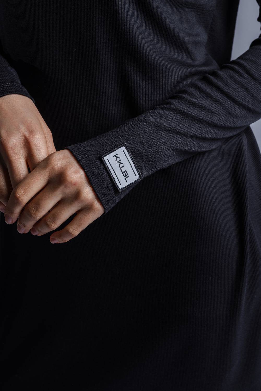 Karo Kauer Jersey Rib Dress Longsleeve Fabrikladen