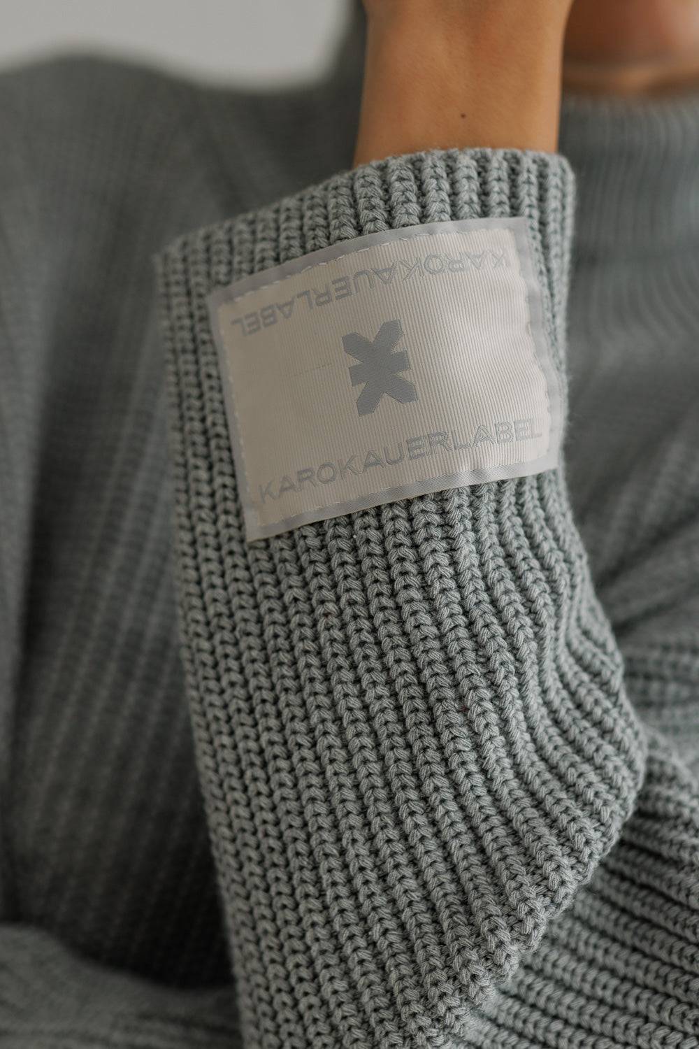 Karo Kauer Knit Dress Silver Grey Speichern exportieren