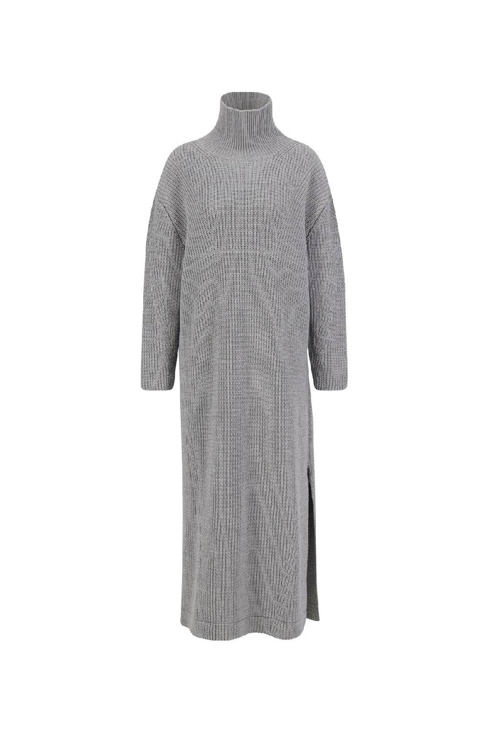 Karo Kauer Knit Dress Silver Grey Speichern exportieren