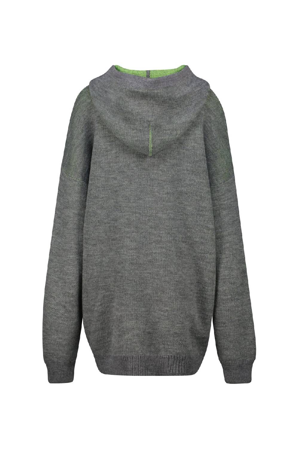 Karo Kauer Knit Hoodiedress Silver Grey Black Friday Preise