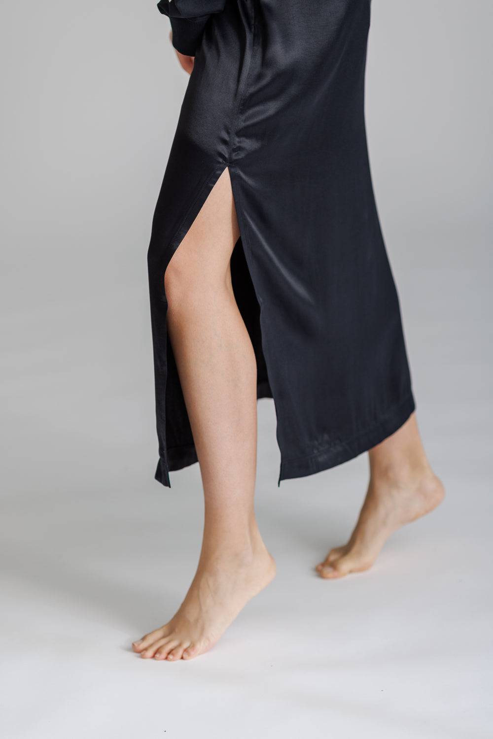 Karo Kauer Satin Skirt Black 2025