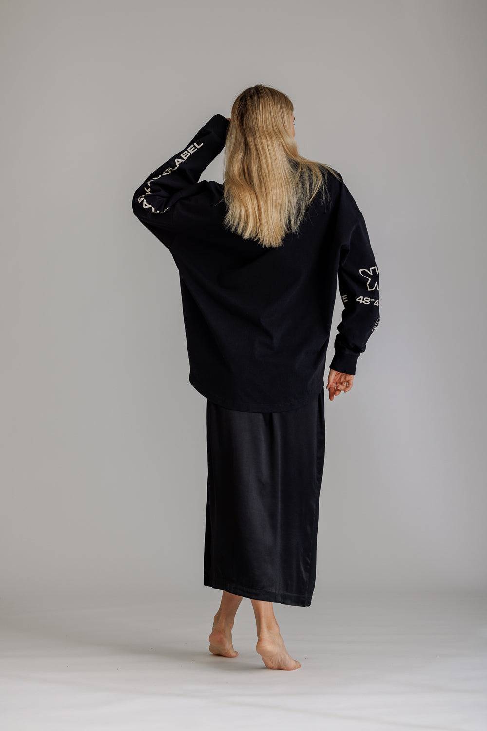 Karo Kauer Satin Skirt Black 2025