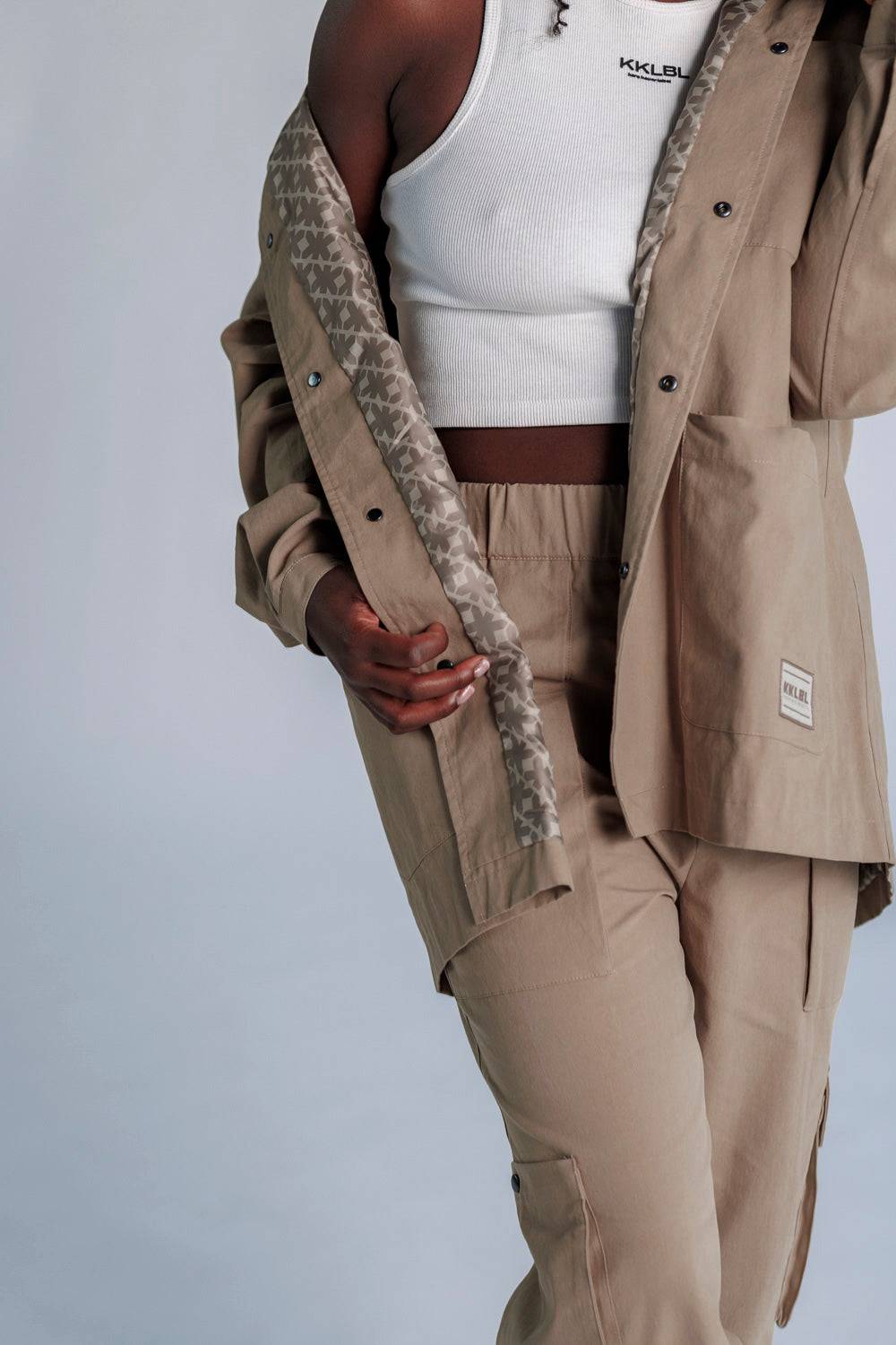 Karo Kauer Cargo Jacket Mocca Verkauf