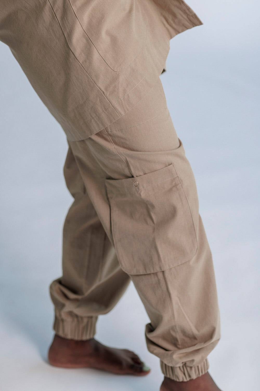 Karo Kauer Cargo Pants Mocca Günstiger Verkauf