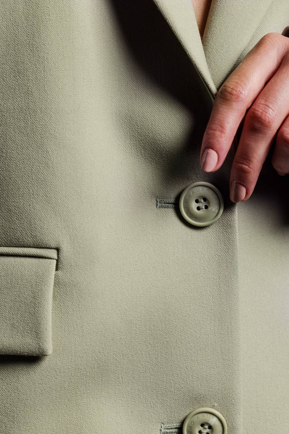 Karo Kauer Blazer Faded Green Preisnachlass