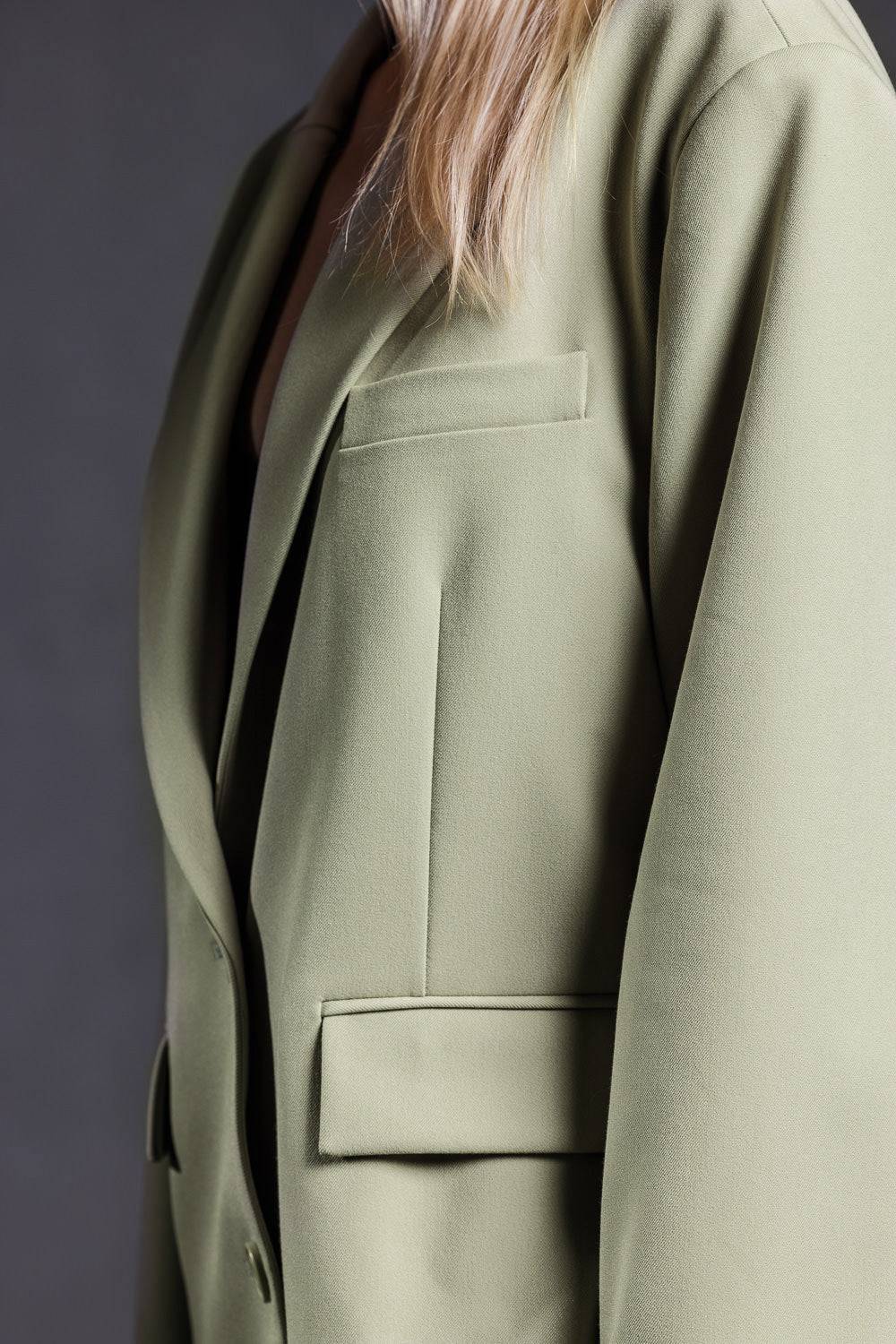 Karo Kauer Blazer Faded Green Preisnachlass