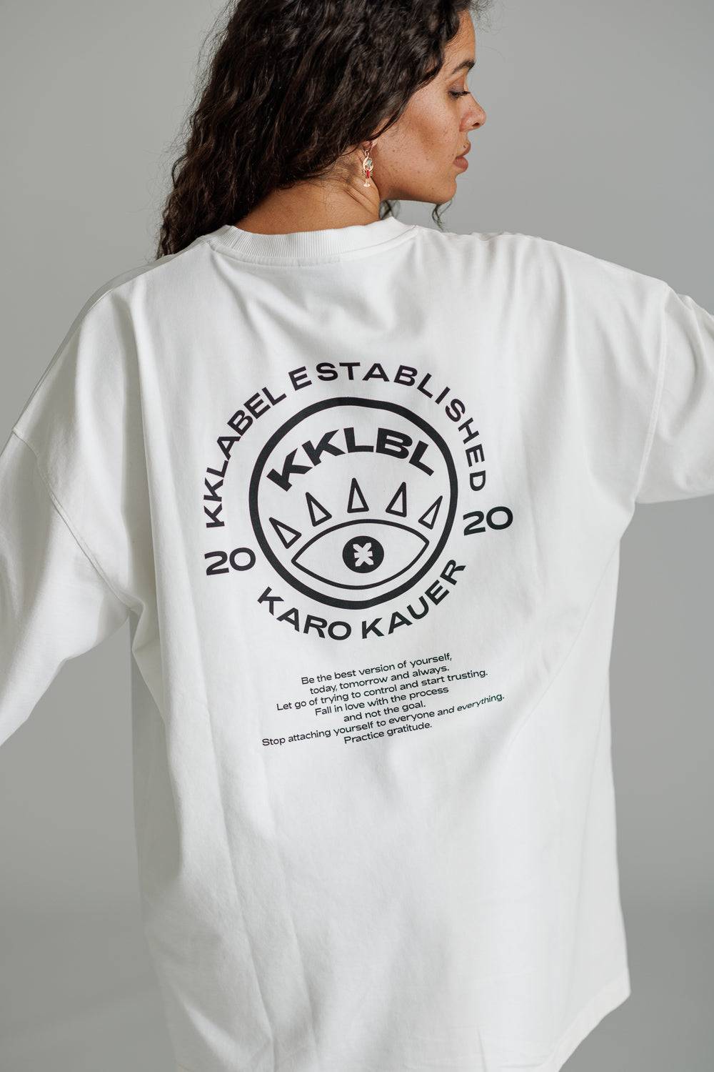 Karo Kauer Longsleeve White Exklusive Angebote