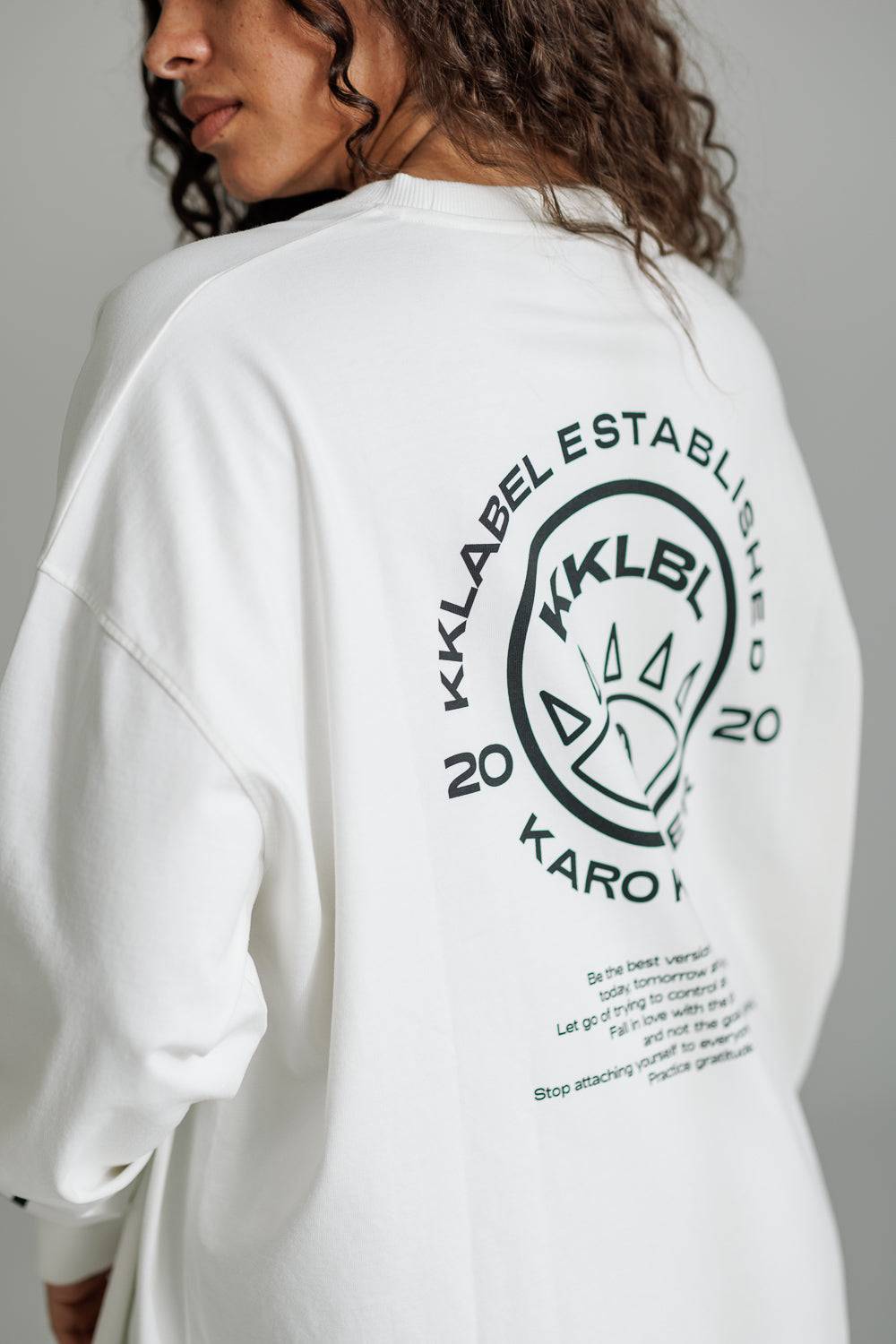 Karo Kauer Longsleeve White Exklusive Angebote