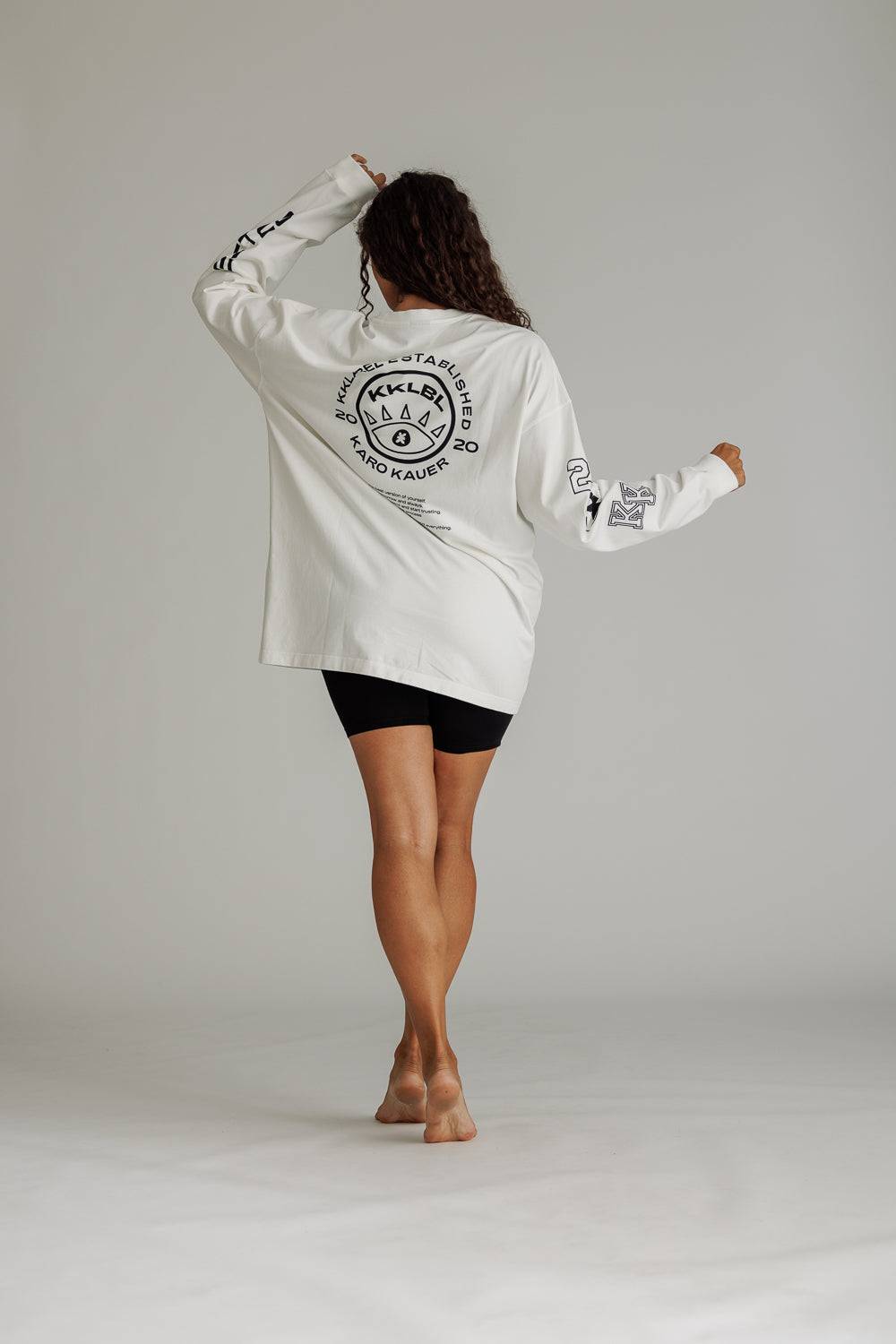 Karo Kauer Longsleeve White Exklusive Angebote
