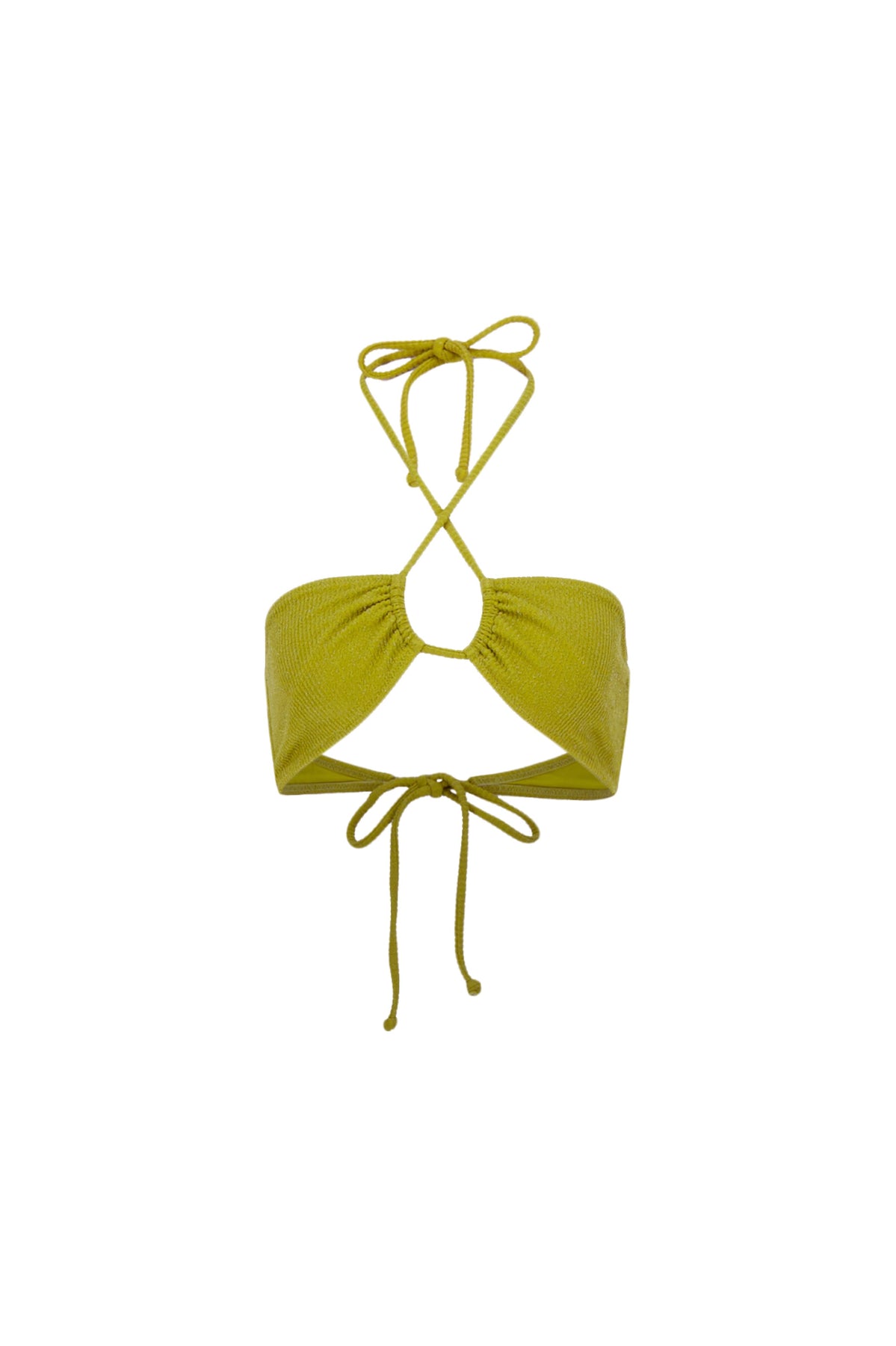 Karo Kauer Bikini Top Glitter Olive Kauf eins, bekomm eins gratis