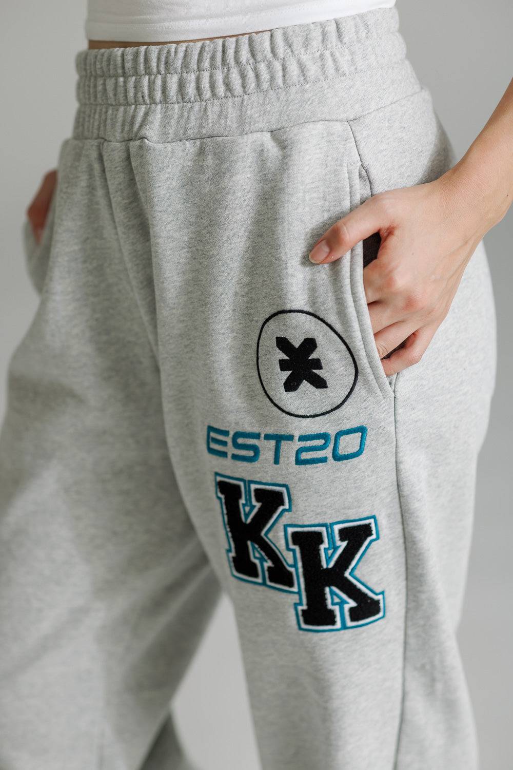 Karo Kauer Jogger Pants Grey Melange Bis zu 60% Rabatt