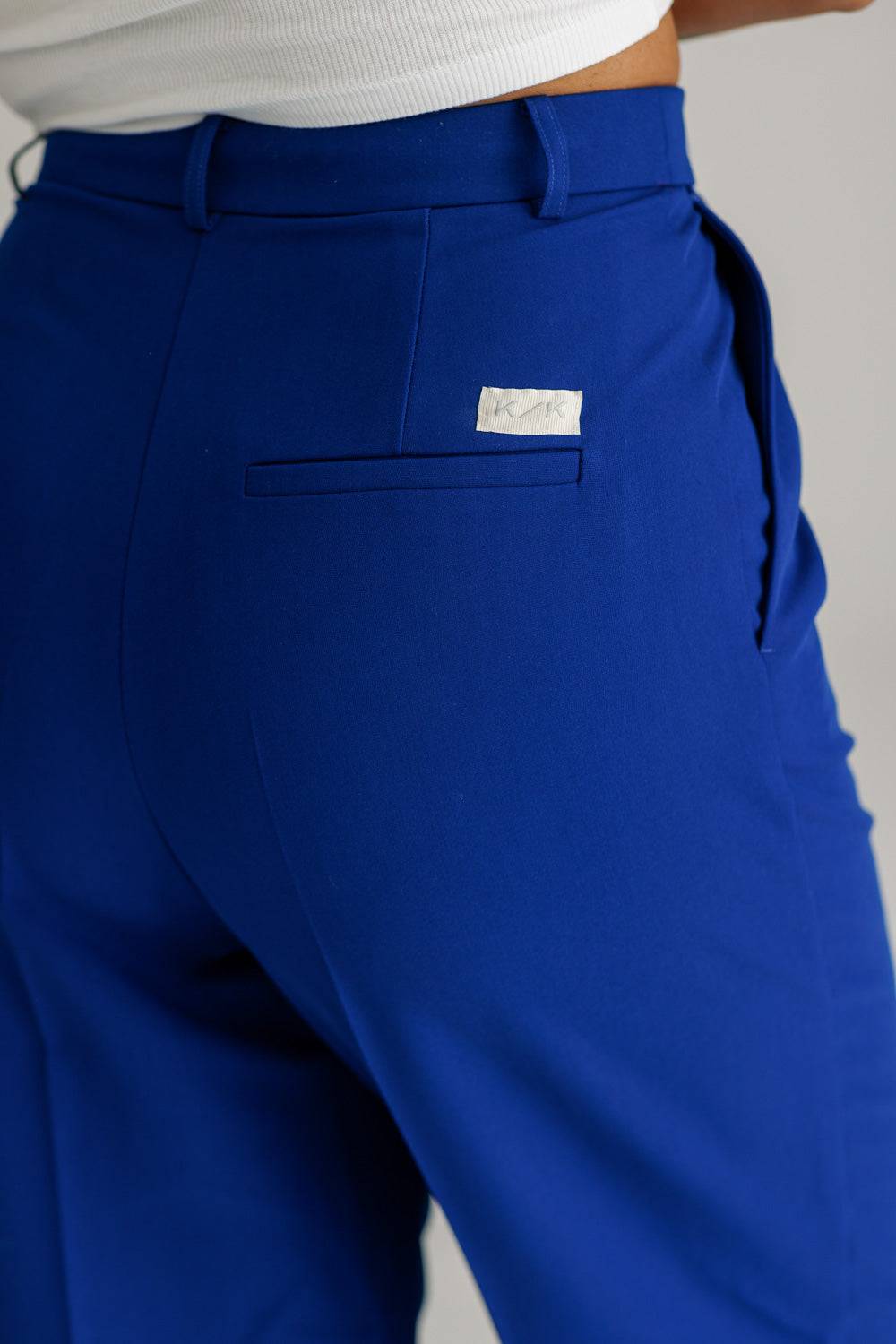 Karo Kauer Formal Pants Blue Vierteljährliche Förderung