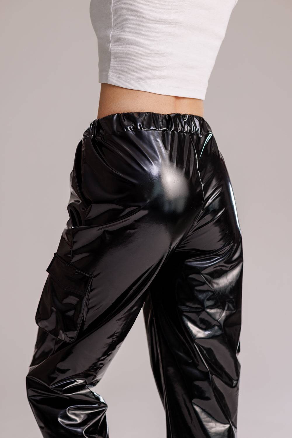 Karo Kauer Laquer Pants Black Nur noch ein Tag übrig
