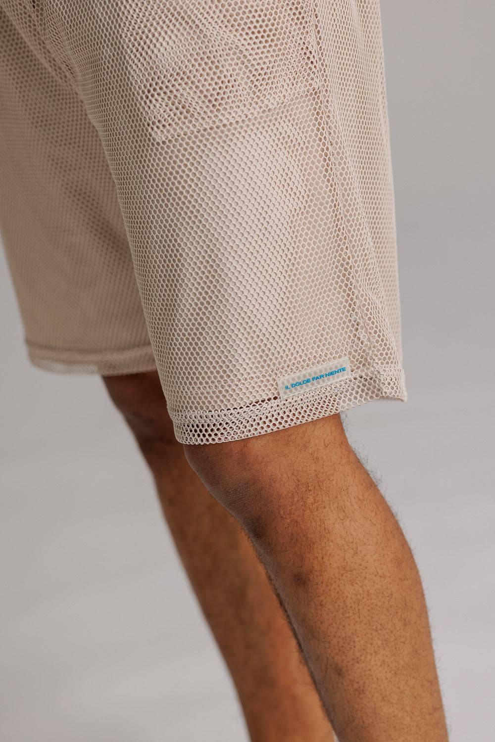 Karo Kauer Mesh Shorts Sand 50% Rabatt mit kostenlosem Versand