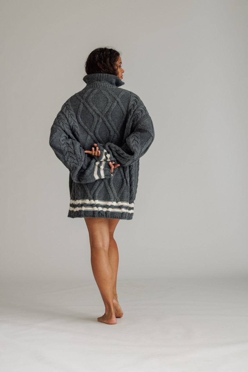 Karo Kauer Knit Zipped Sweater Grey Verkauf