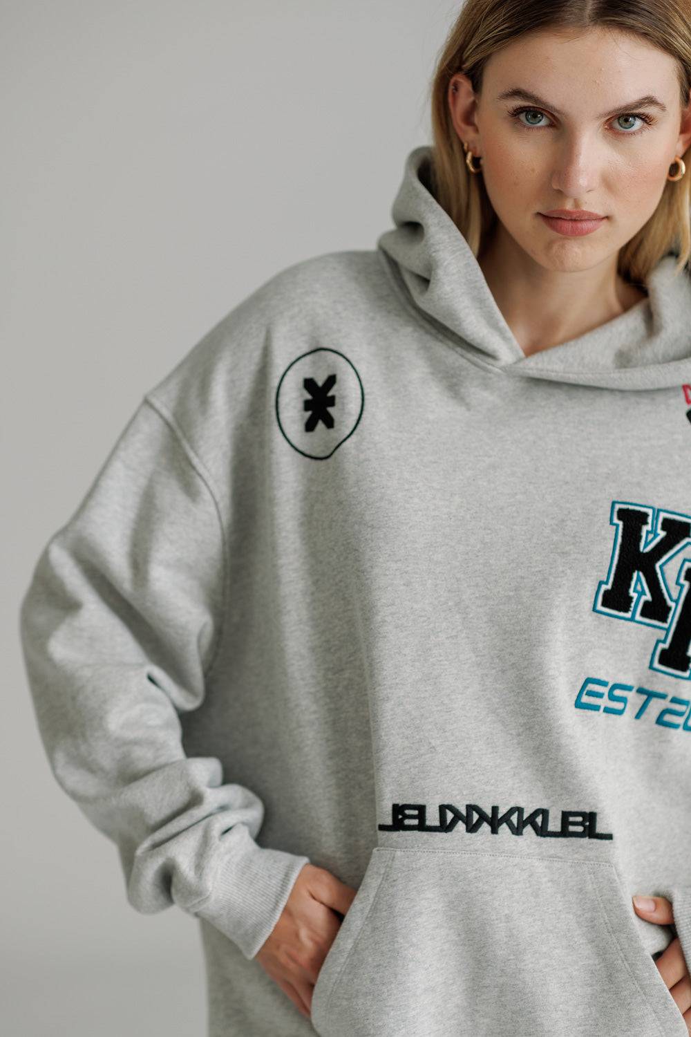 Karo Kauer Hoodie Grey Melange Angebote
