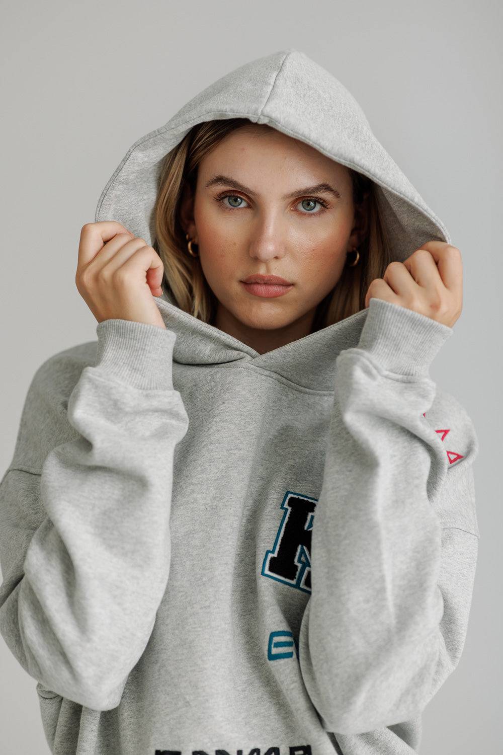 Karo Kauer Hoodie Grey Melange Angebote