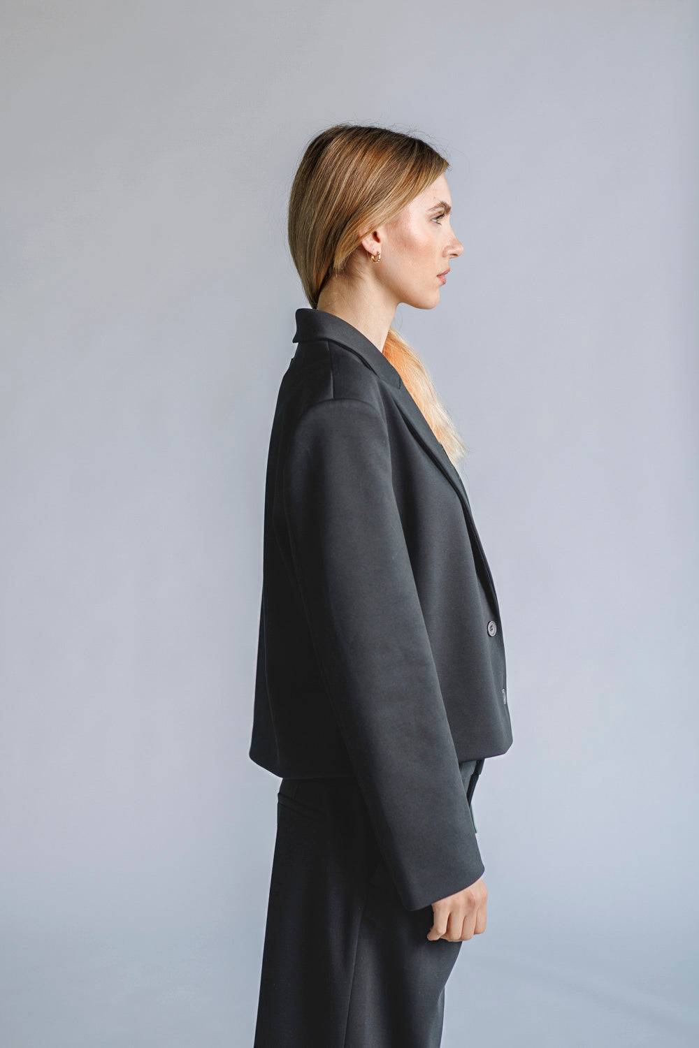Karo Kauer Blazer Short Dark Grey Fabrikverkauf