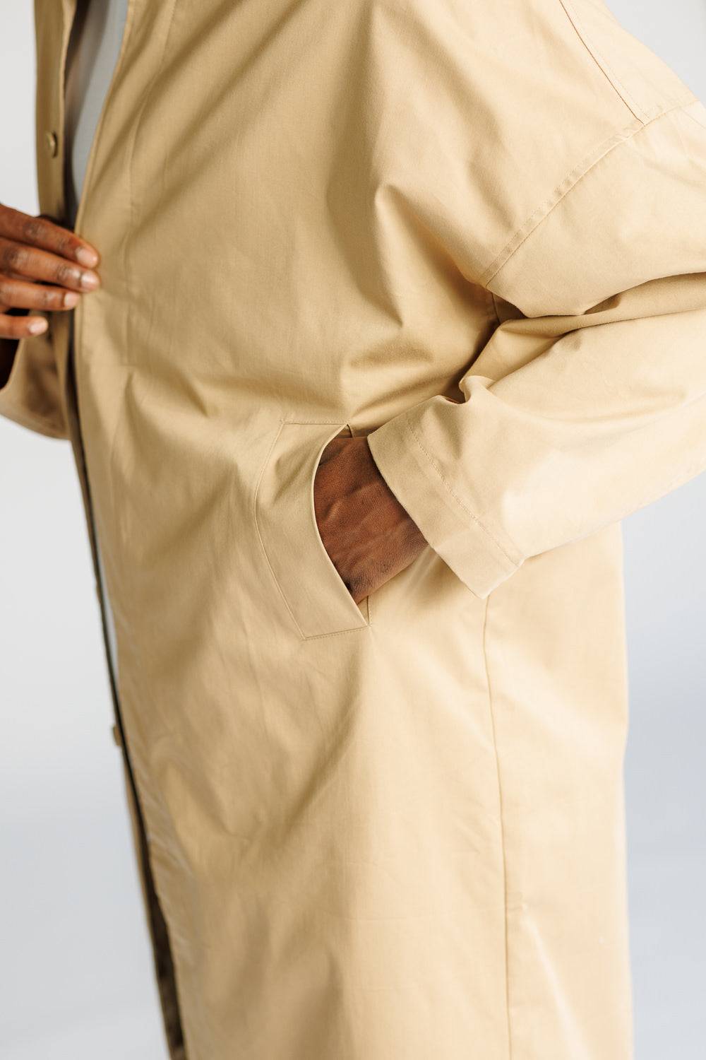 Karo Kauer Trenchcoat Beige Exklusive Angebote