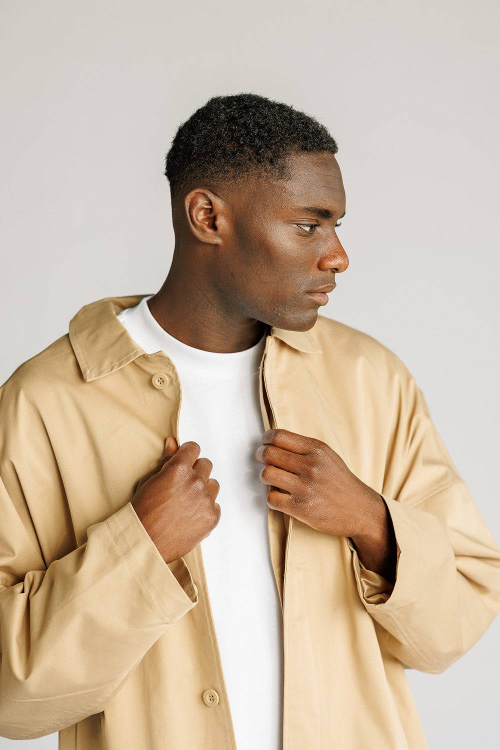 Karo Kauer Trenchcoat Beige Exklusive Angebote
