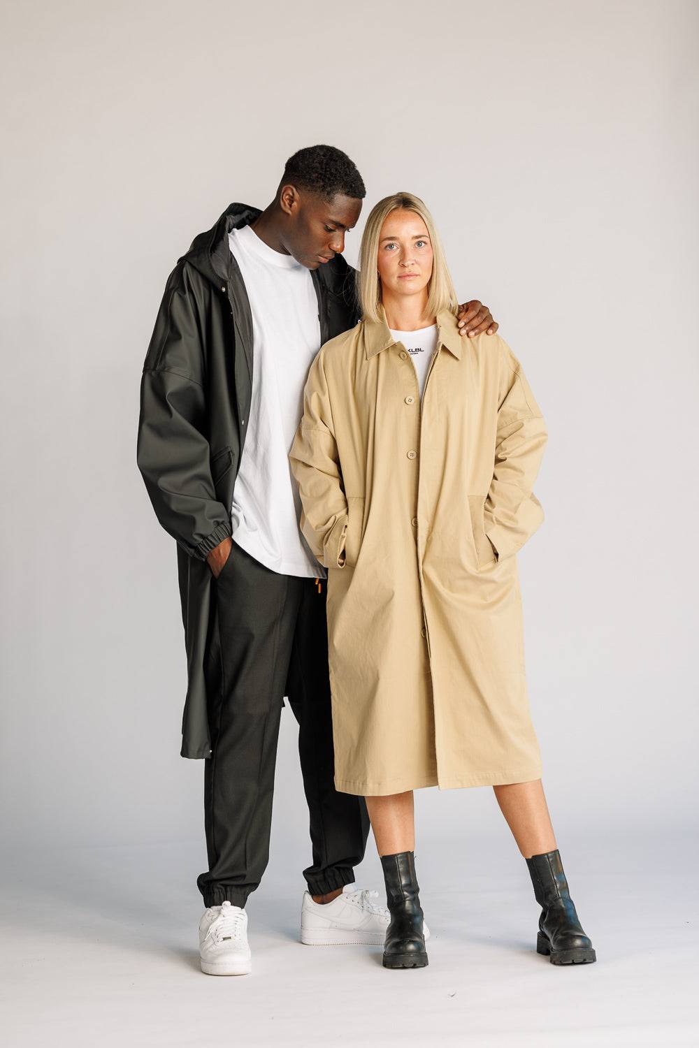 Karo Kauer Trenchcoat Beige Exklusive Angebote