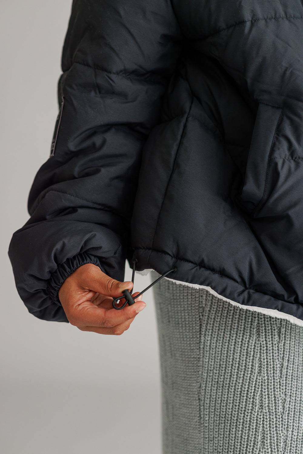 Karo Kauer Puffer Jacket Black Neuheiten