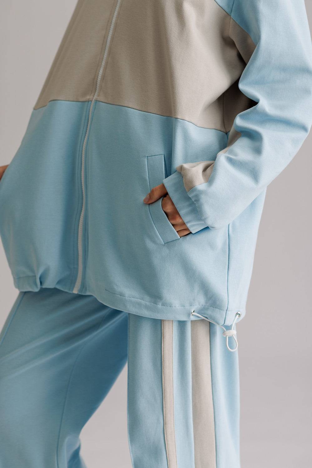 Karo Kauer Tracksuit Jersey Jacket Light Blue Kauf eins, bekomm eins gratis