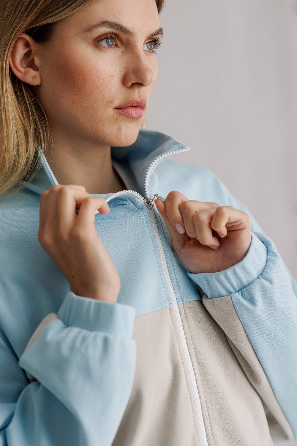 Karo Kauer Tracksuit Jersey Jacket Light Blue Kauf eins, bekomm eins gratis