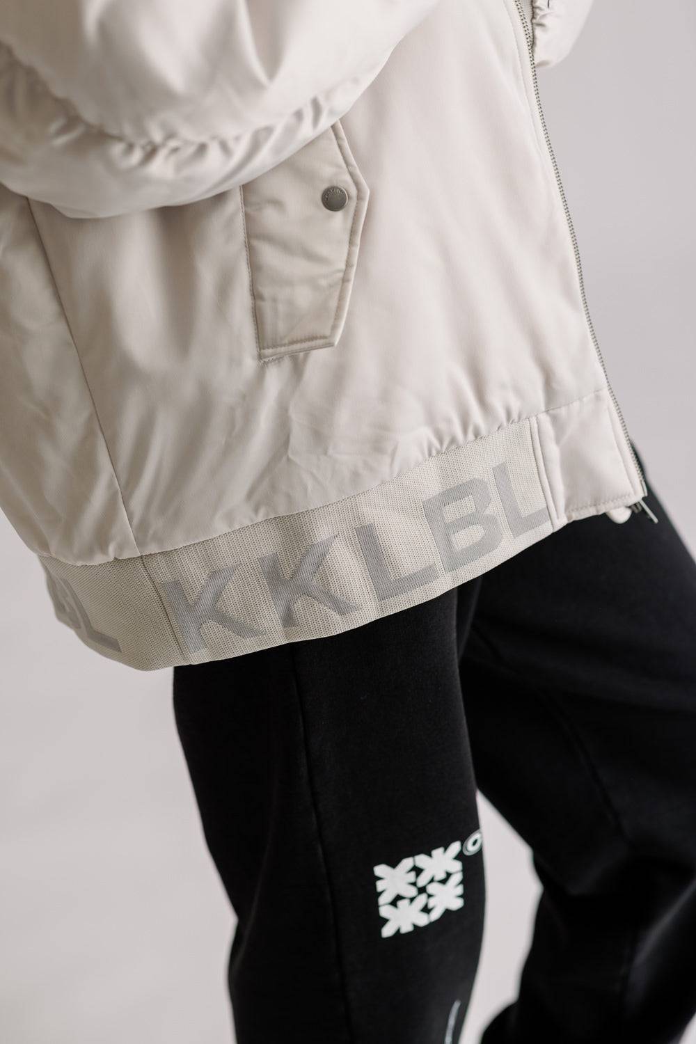 Karo Kauer Bomberjacket Silver Grey Sonderangebote