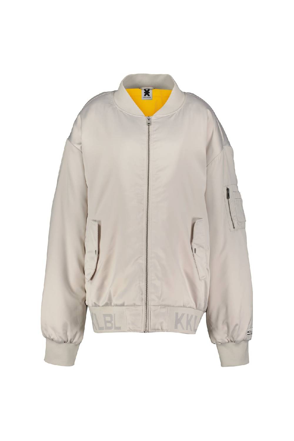 Karo Kauer Bomberjacket Silver Grey Sonderangebote