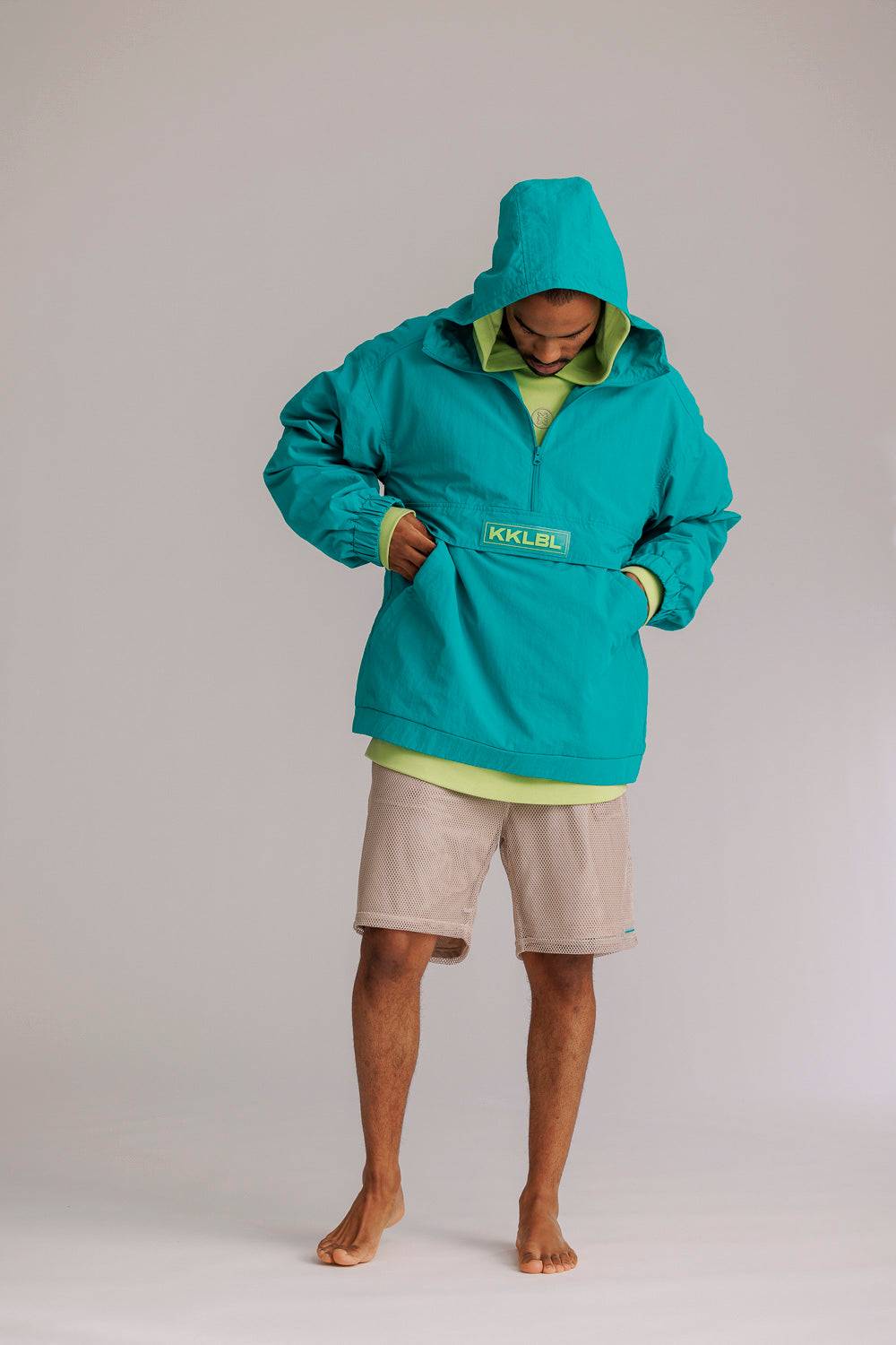 Karo Kauer Windbreaker Tile Blue Riesige Ersparnisse