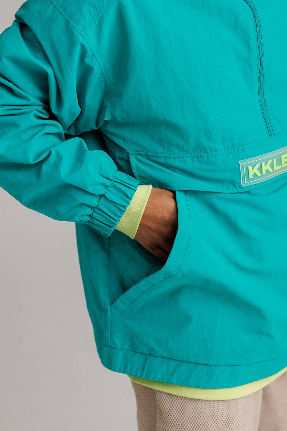 Karo Kauer Windbreaker Tile Blue Riesige Ersparnisse