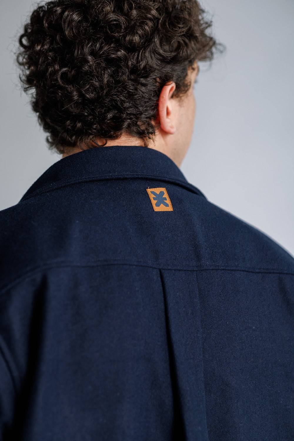 Karo Kauer Overshirt Dark Blue Speichern exportieren