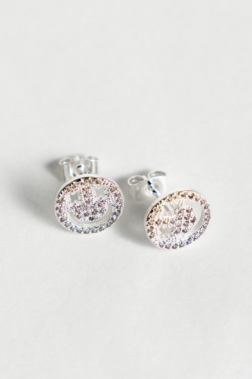 Karo Kauer Smile Studs Sparkle Silver Saisonschlussverkauf