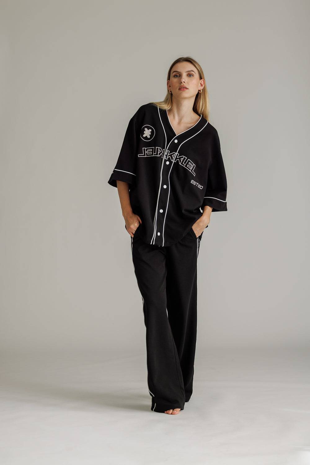 Karo Kauer Baseballshirt Black Hotsell