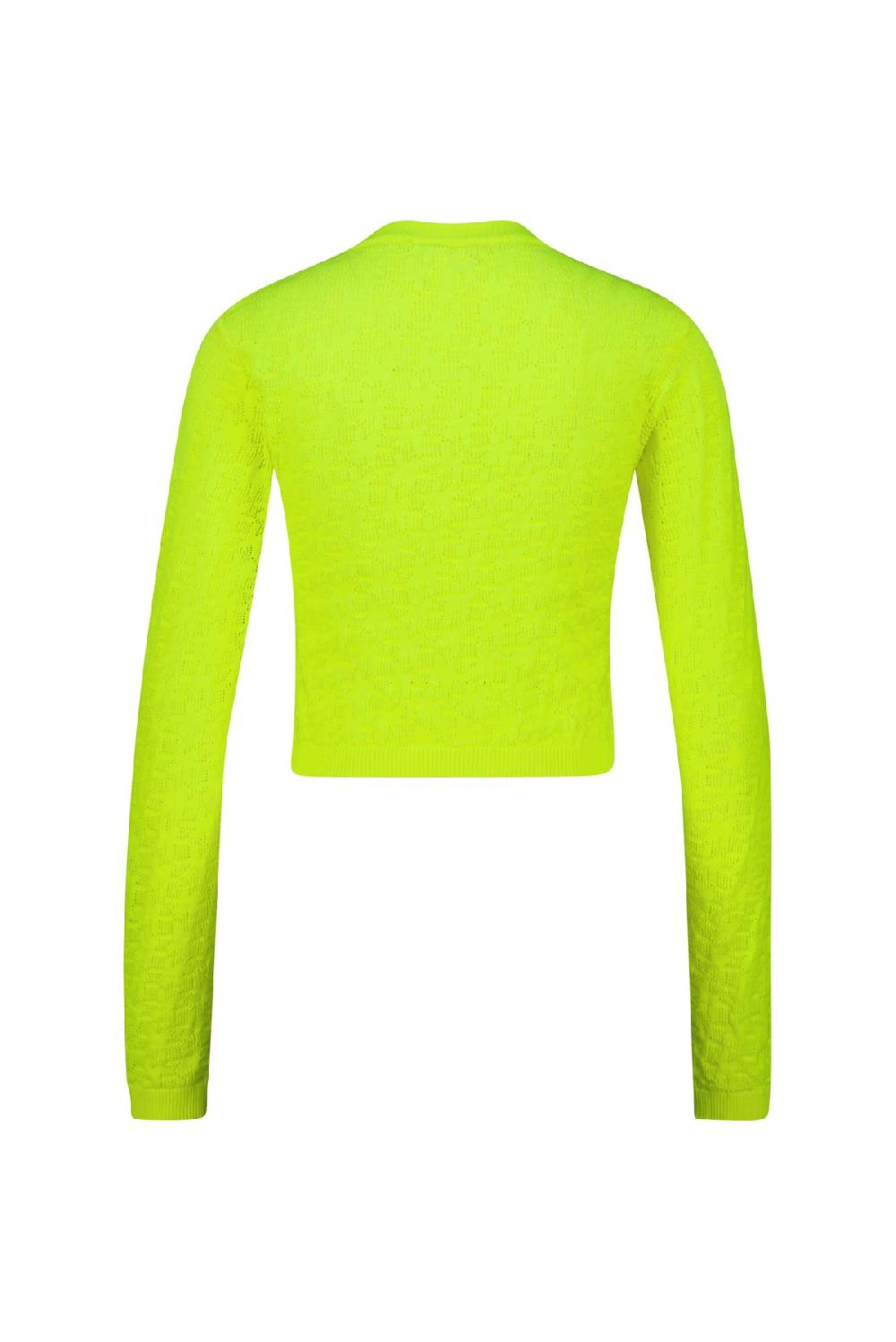 Karo Kauer Knit Shirt Cropped Neon Lime Fabrikverkauf
